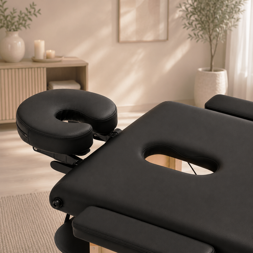 Duerté Luxe 3-Delige Massagetafel XXL – Professionele Opvouwbare Behandeltafel met Verstelbare Rugleuning