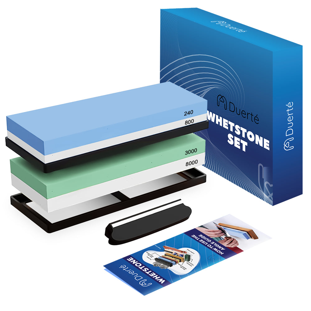 Duerté Premium Wetsteen Set – Professionele Slijpsteen voor Messen en Gereedschap
