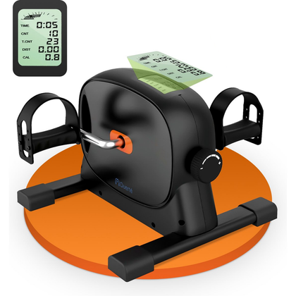 Duerté Stoelfiets met LCD Monitor  Premium Bewegingstrainer voor Thuis, Bureau & Revalidatie