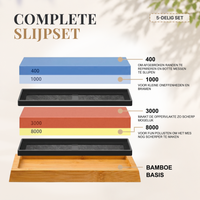 Duerté - Premium Wetsteen Set 400/1000 & 3000/8000 – Professionele Messenslijper met Complete Slijpkit