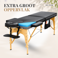 Duerté Luxe Massagetafel Inclusief 3 Handdoeken & Draagtas – Opvouwbare Behandeltafel voor Massage en Wellness