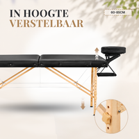 Duerté Luxe Massagetafel Inclusief 3 Handdoeken & Draagtas – Opvouwbare Behandeltafel voor Massage en Wellness