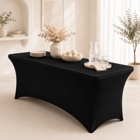 Duerté Luxe Vouwtafel met Tafelkleed – Inklapbare Tafel voor Feesten, Catering, Tuin & Evenementen
