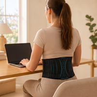 Duerté Premium Rugbrace voor Onderrug & Houding – Verstelbare Rugband met Baleinen voor Optimale Ondersteuning