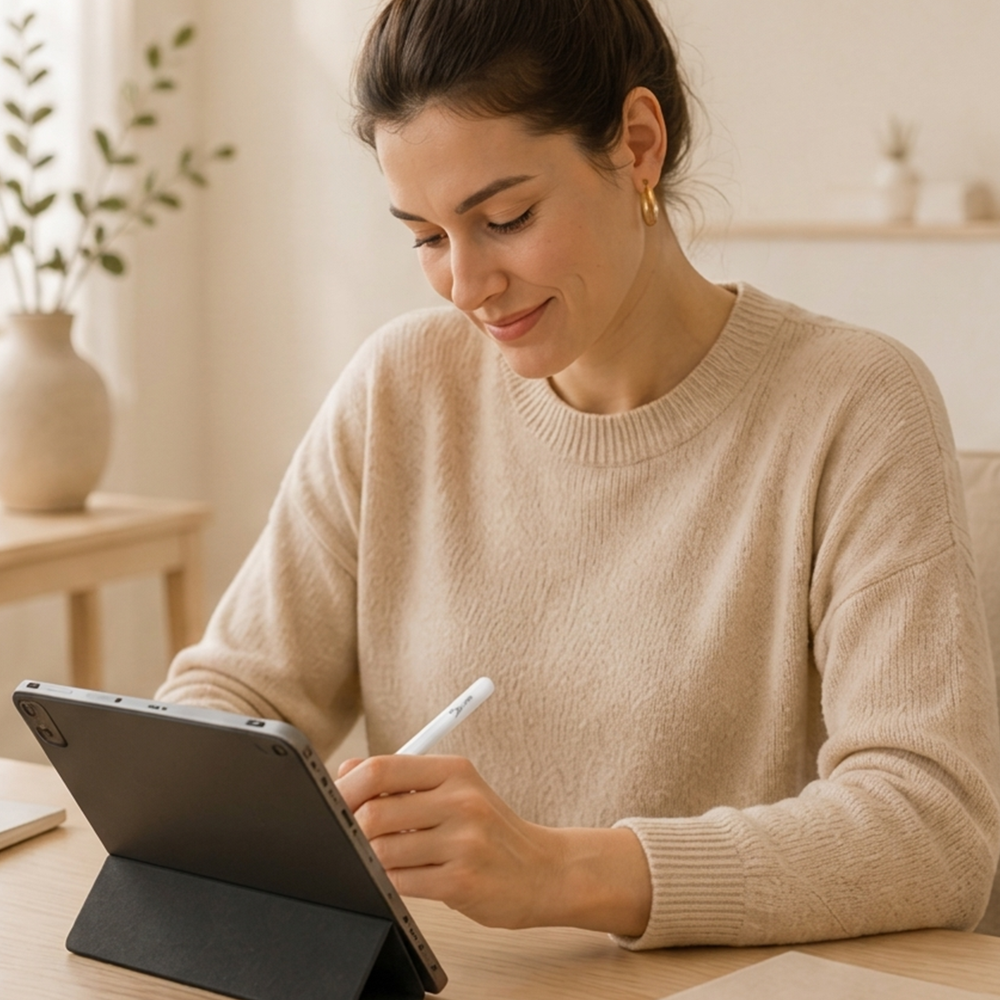 Duerté Stylus Pen voor iPad – Nauwkeurige Touchscreen Pen voor Tekenen, Notities en Werk