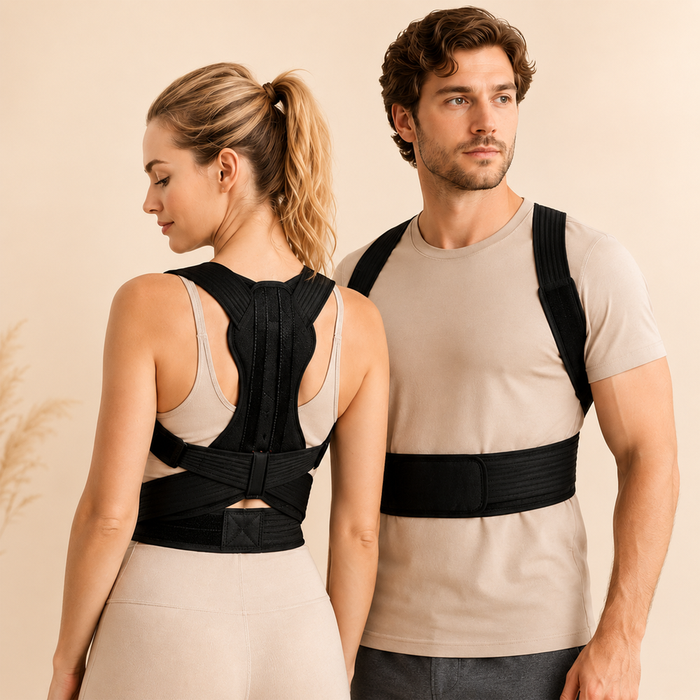 Duerté Postuur Corrector – Verstelbare Houding Corrector & Rugbrace voor een Actieve Rechte Houding