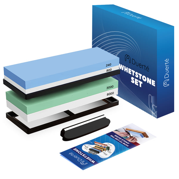 Duerté Premium Wetsteen Set – Professionele Slijpsteen voor Messen en Gereedschap